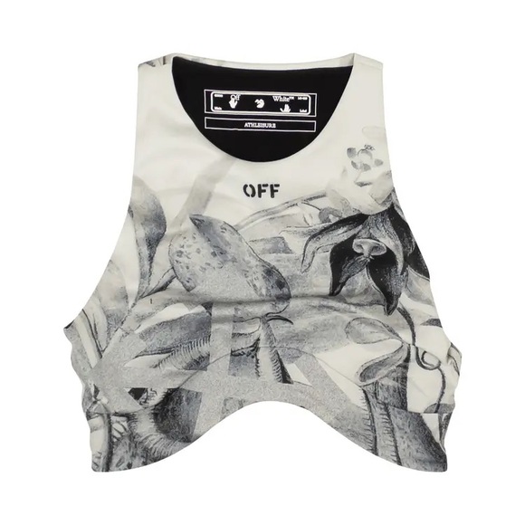 Off-White Monochrome Floral Tank - Picture 1 of 2